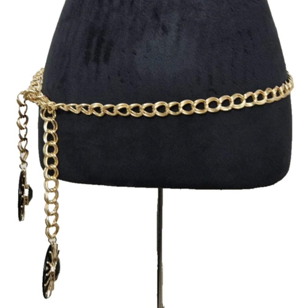 Vintage Lariat Style Beautiful Versatile Gold Chain Belt - Picture 3 of 17